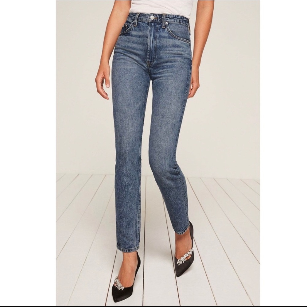 Reformation “Julia” High Cigarette Jeans